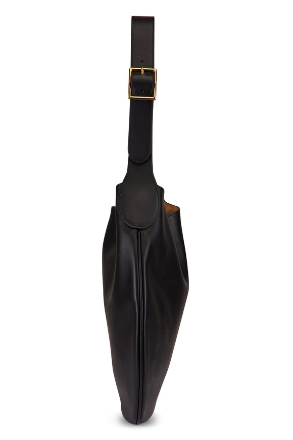 Nili Lotan Jagger Black Leather Shoulder Bag - view 3