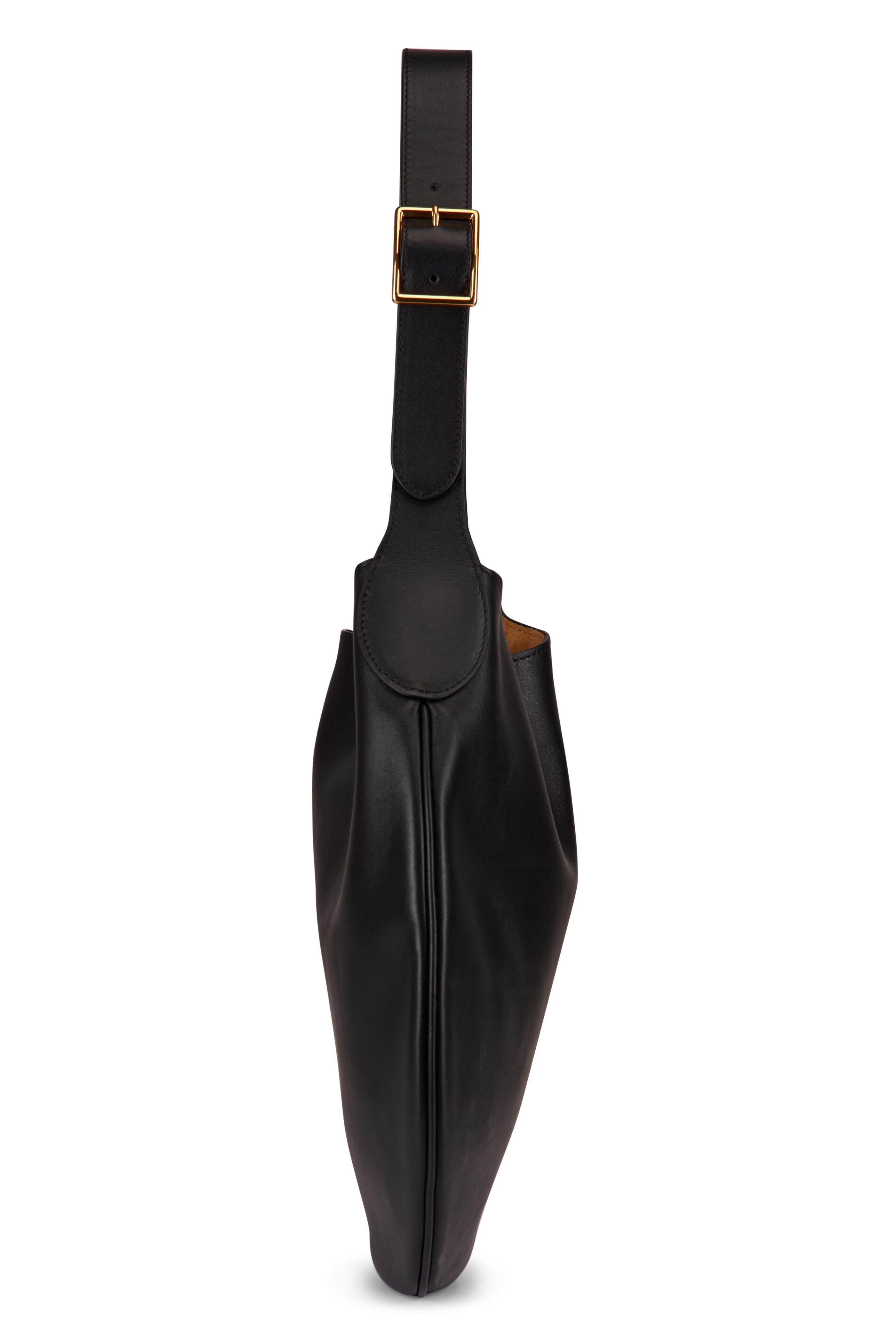 Nili Lotan - Jagger Black Leather Shoulder Bag - view 3