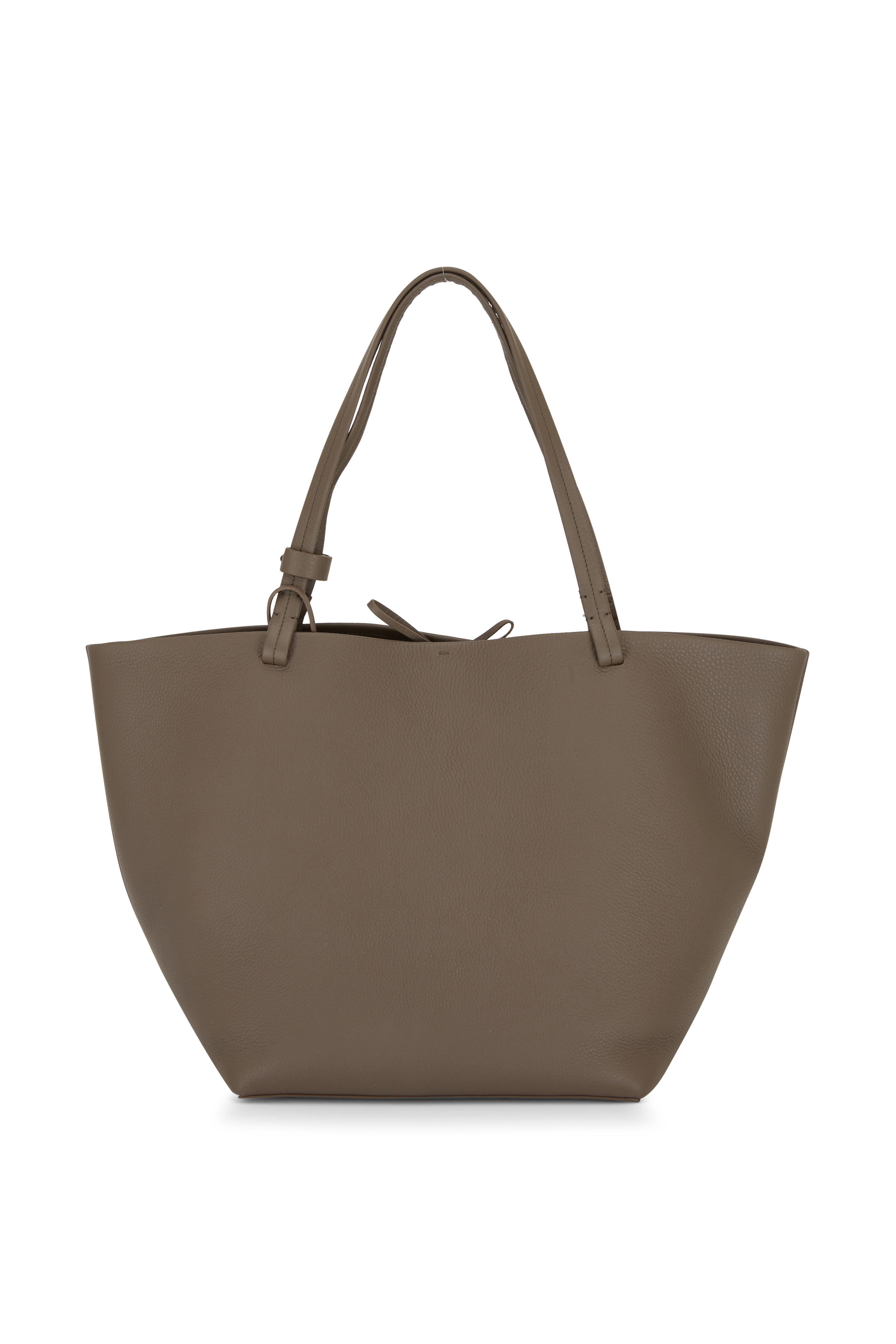 The Row - Park Tote Three Elephant Gray Leather Tote