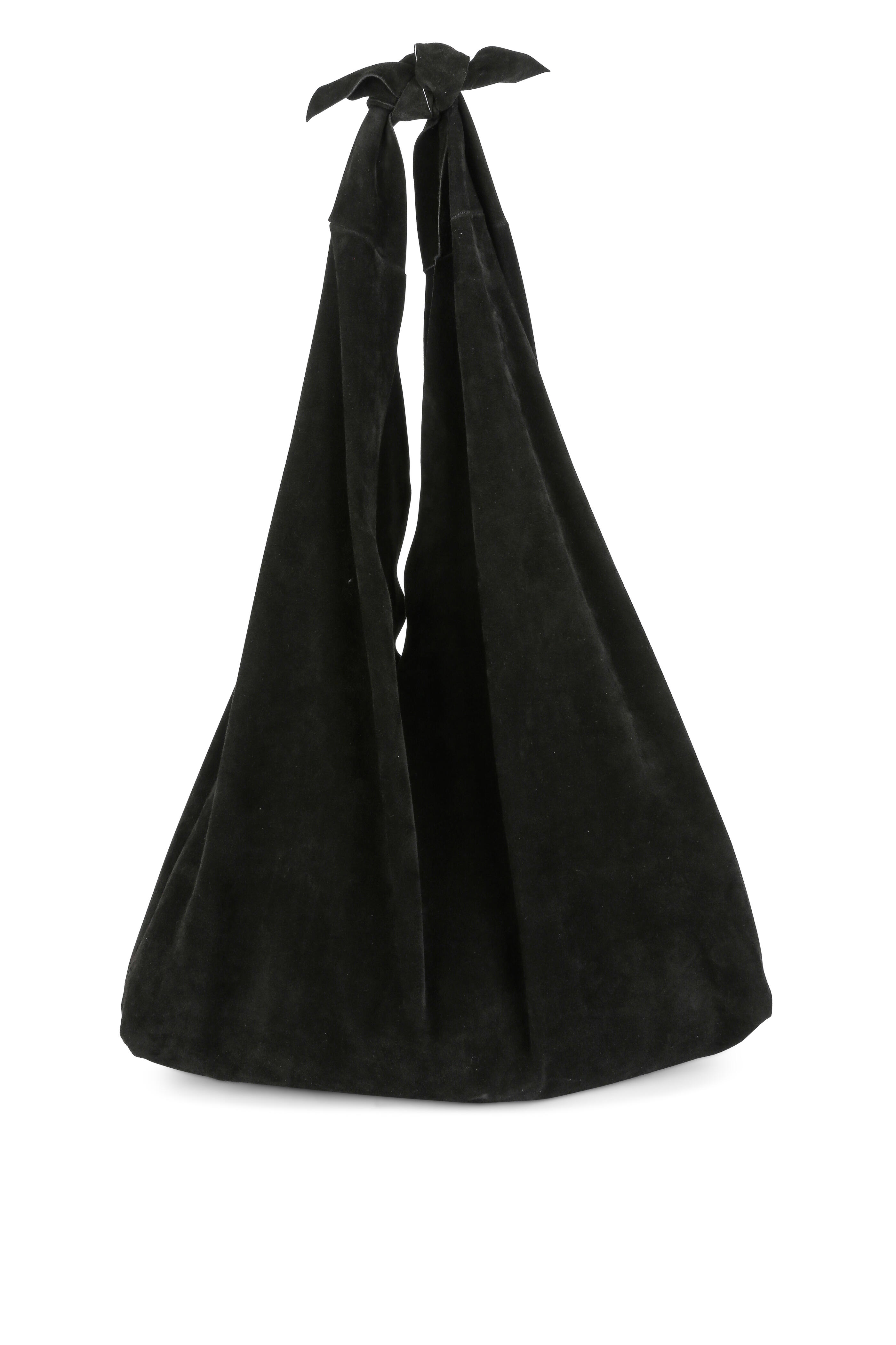 The Row Bindle Black Suede Knot Hobo Bag Mitchell Stores