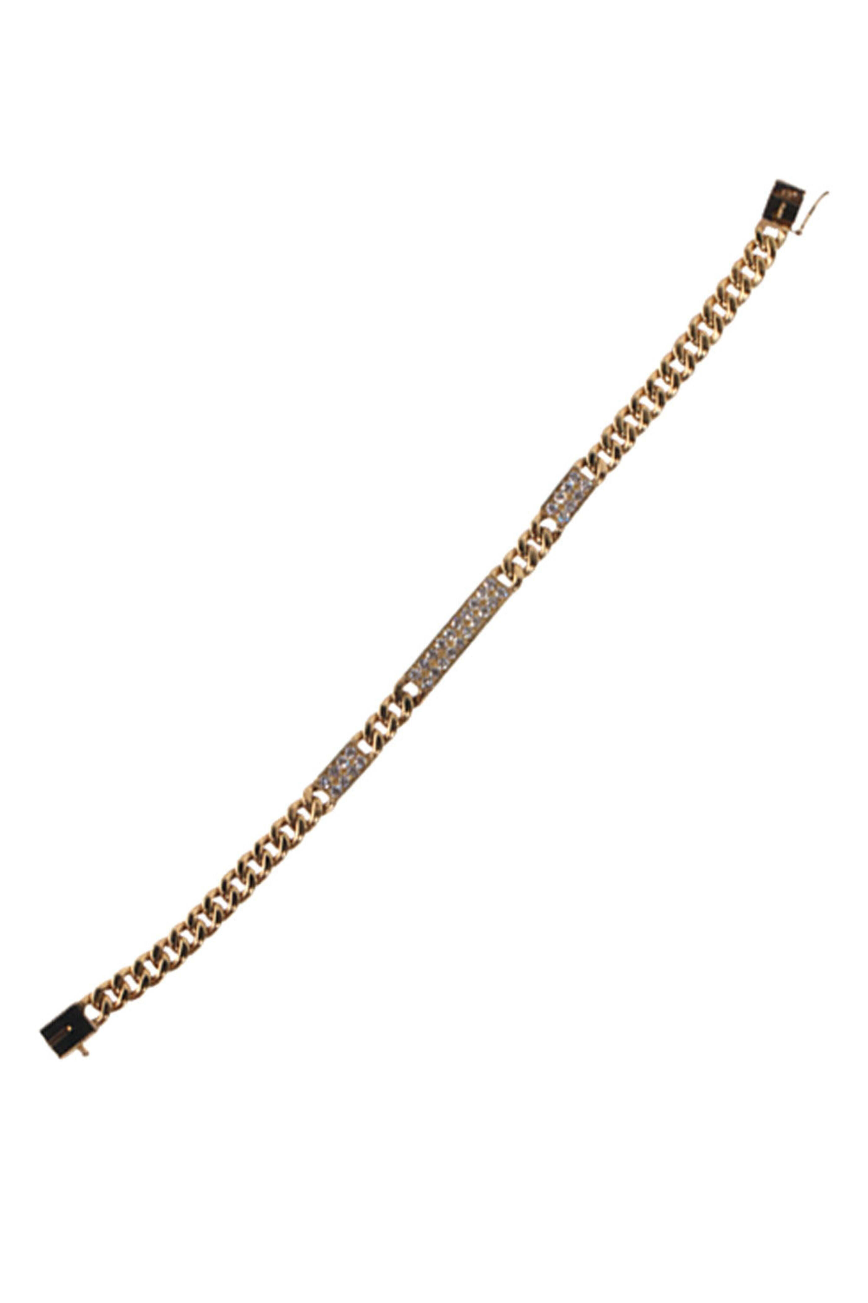 Kai Linz - Diamond Bar Cuban Link Bracelet