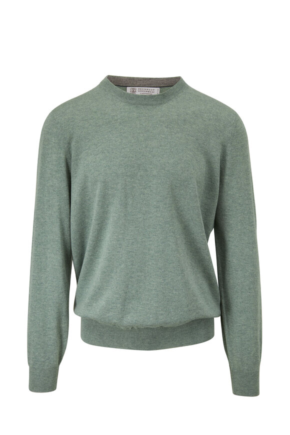 Brunello Cucinelli - Green Cashmere Sweater 