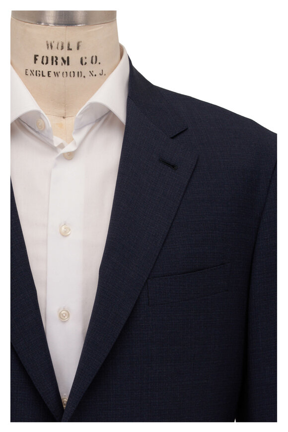 Canali Kei Navy Wool Suit