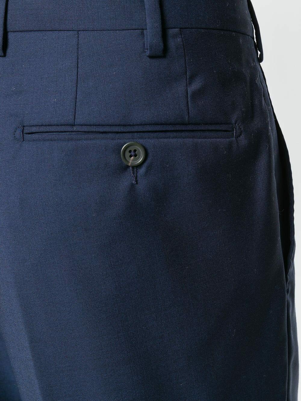 Lanvin - Attitude Solid Blue Wool Suit