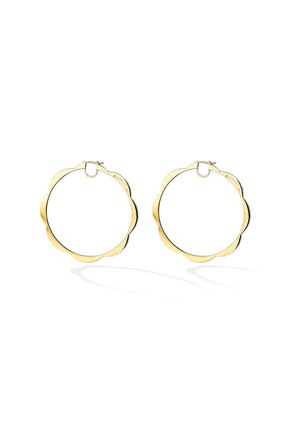 Cadar - 18K Yellow Gold Jumbo Triplet Hoop Earrings