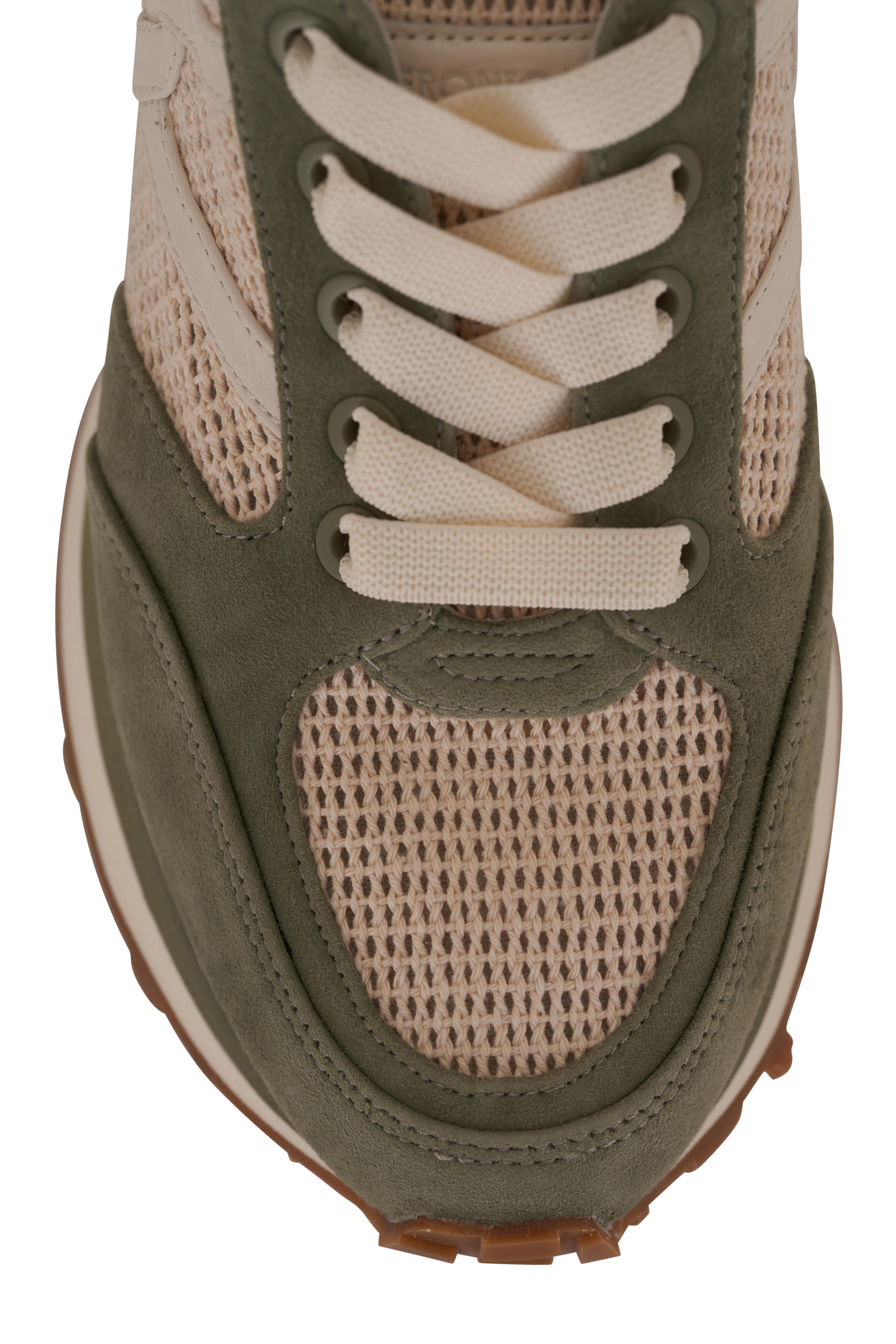 Veronica Beard - Valentina Coco Sage Suede & Mesh Sneaker