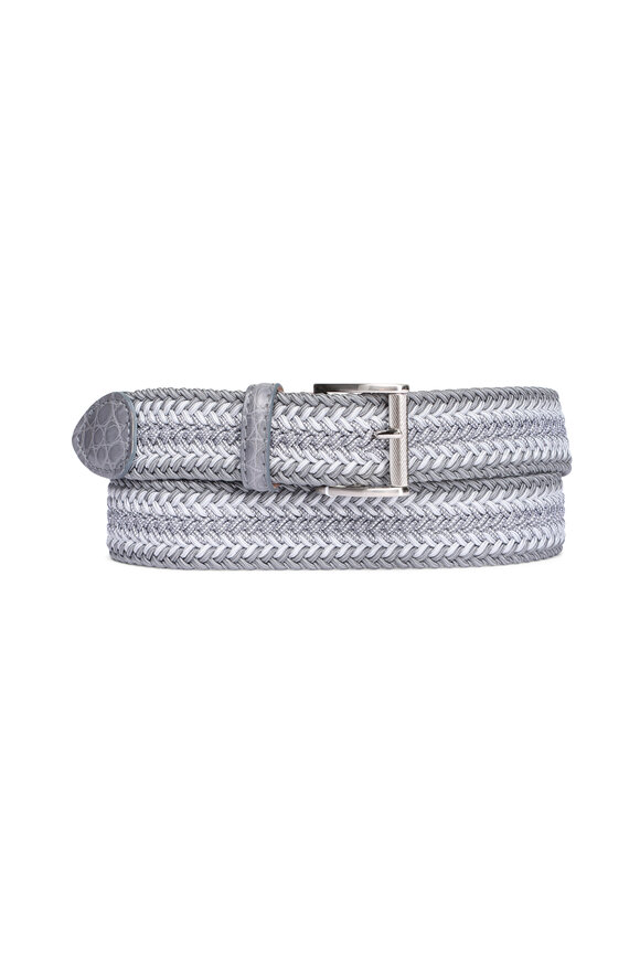 The Luxe Group, Llc Dba L.e.n Charcoal Multicolor Braid Belt - view 1