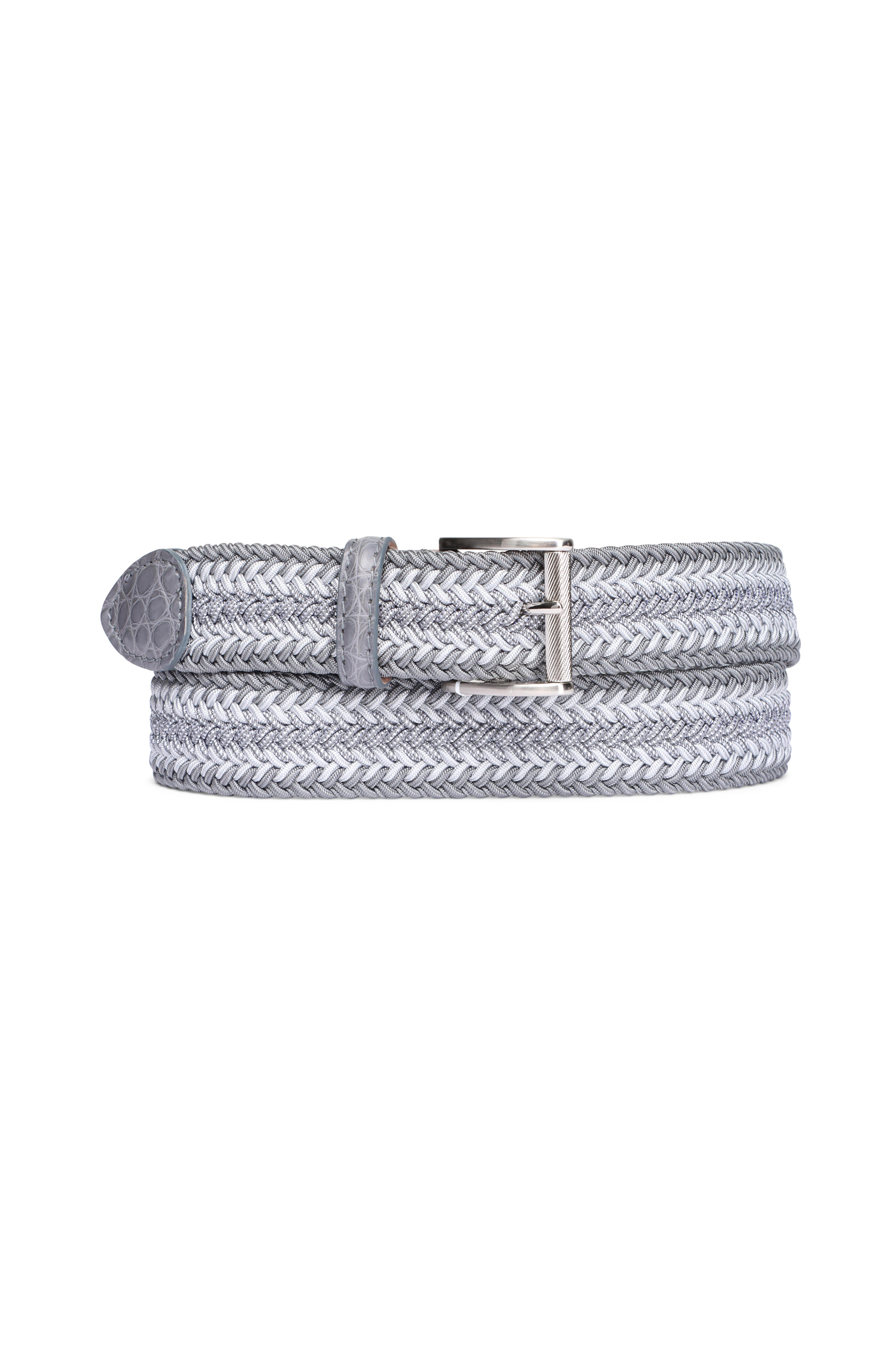 The Luxe Group, Llc Dba L.e.n - Charcoal Multicolor Braid Belt