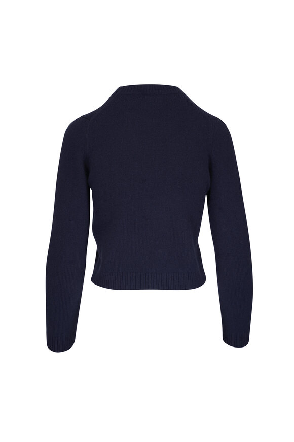 Khaite Leta Midnight Dense Cashmere Sweater - view 2
