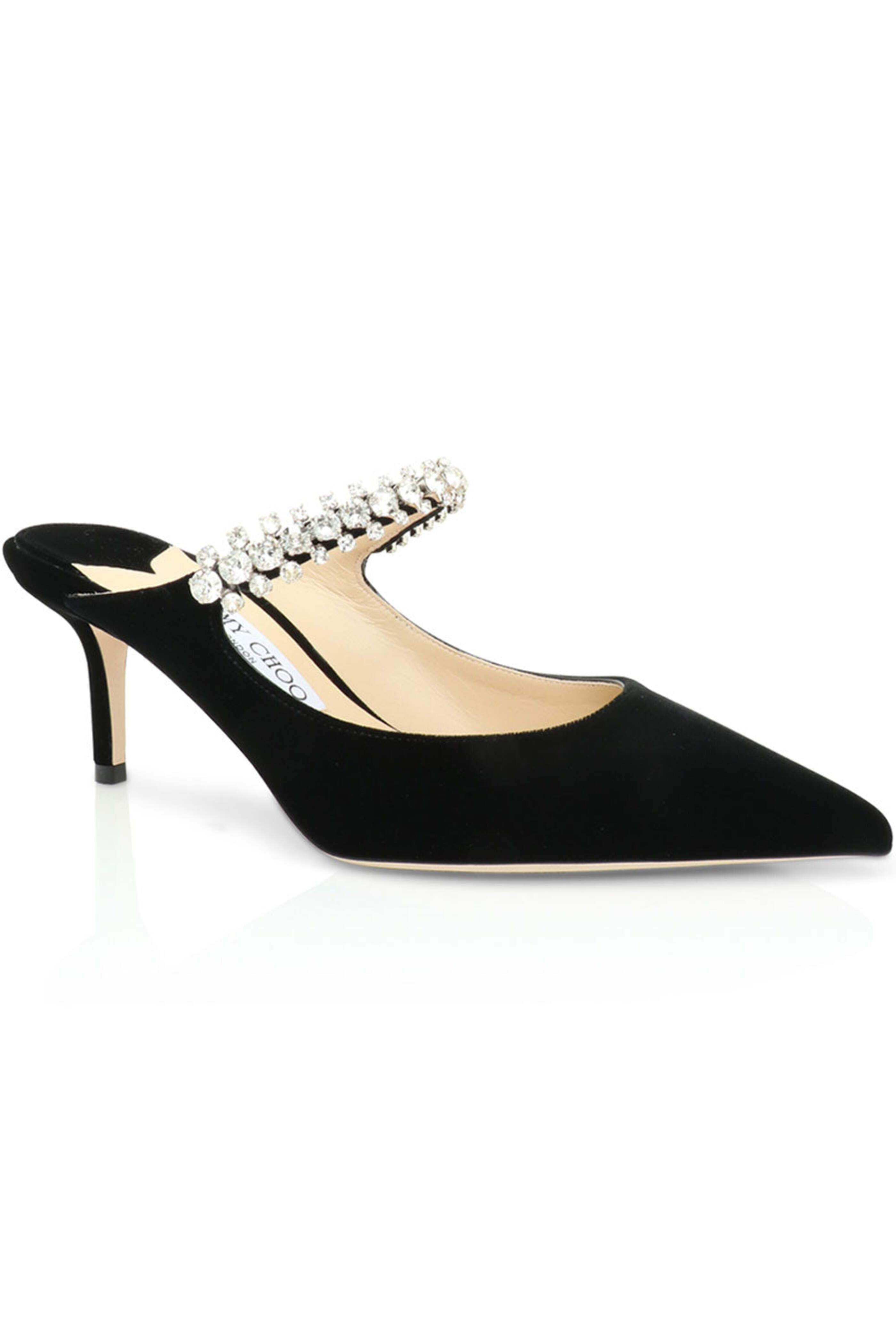 Jimmy Choo - Bing 65 Velvet Mule in Black