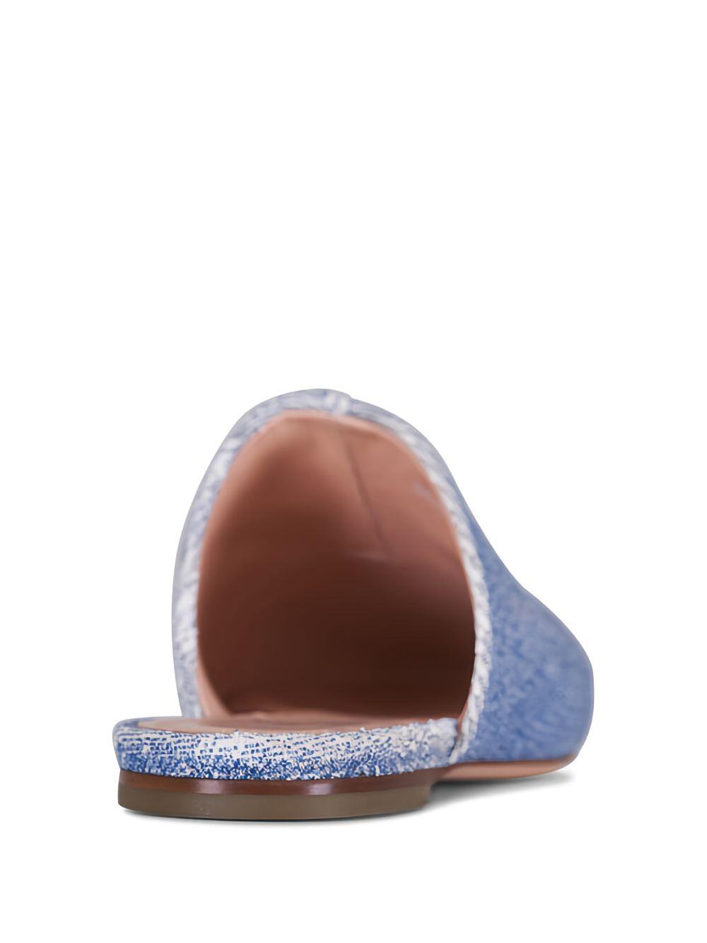 AGL - Memy Denim Flat Leather Mule