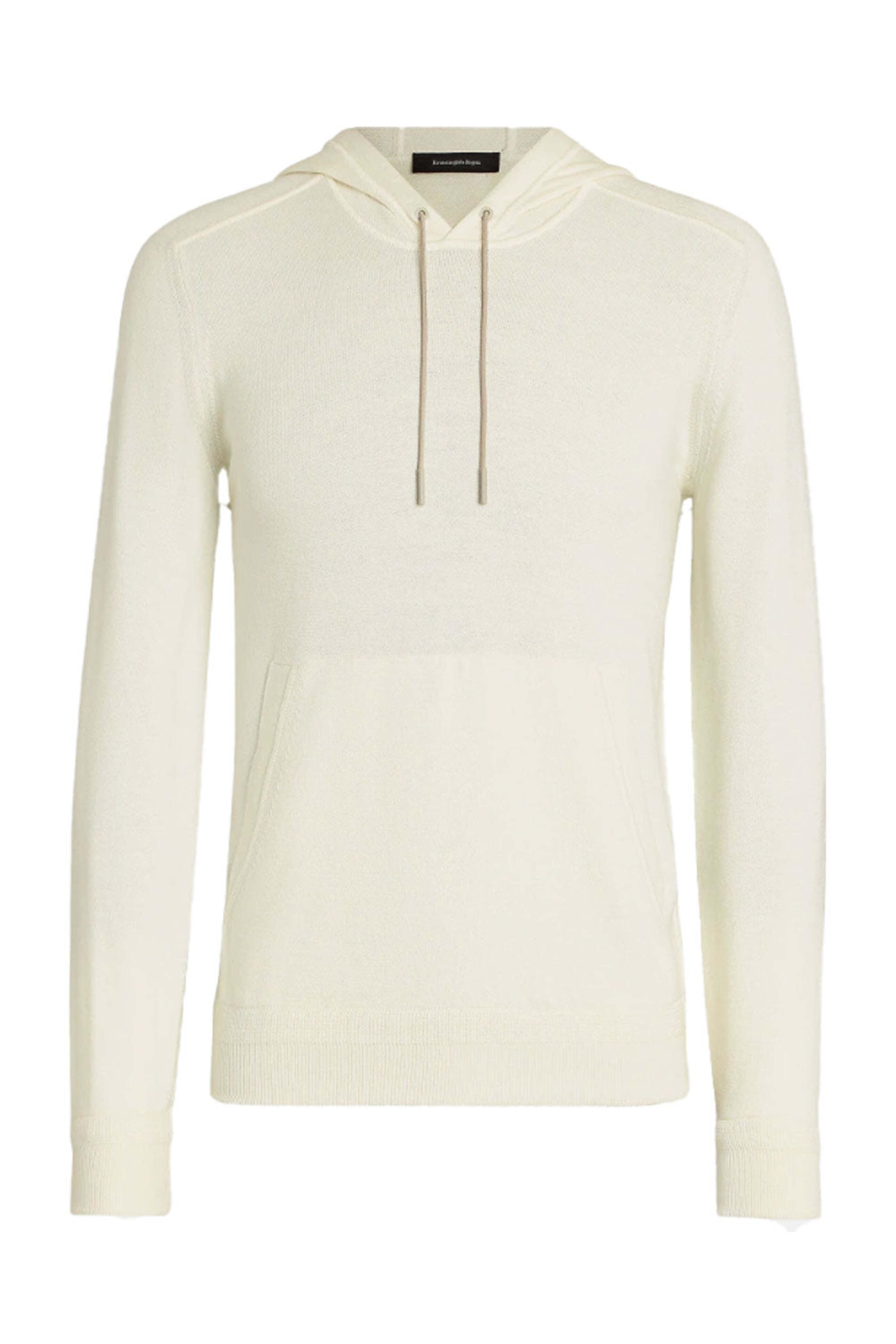 Zegna - Cotton and Cashmere Hoodie in Cream