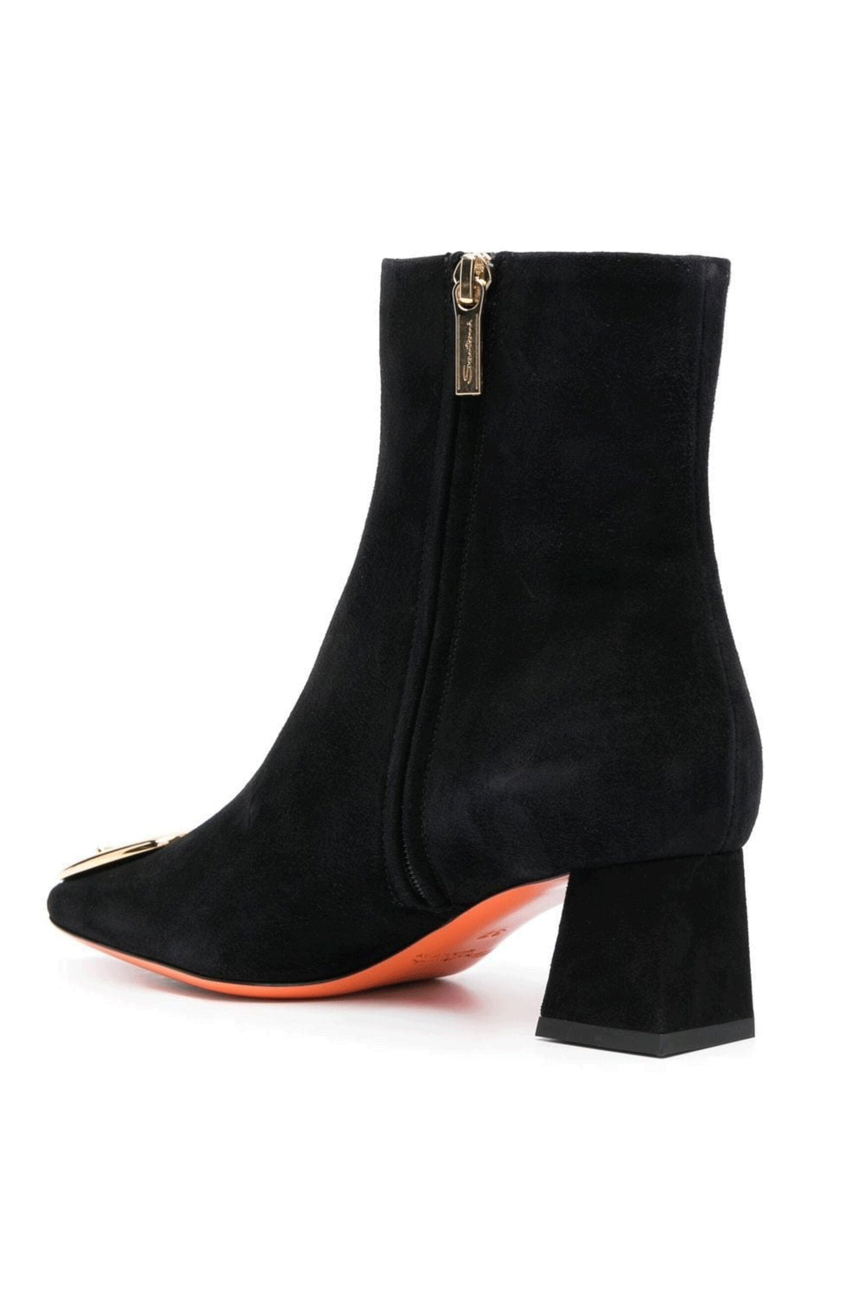 Santoni - Hassie Suede Bootie in Black