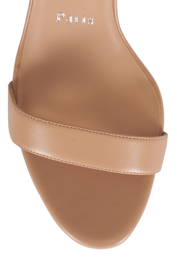 Christian Louboutin Loubigirl Blush Leather Heel Sandal, 85mm - view 4