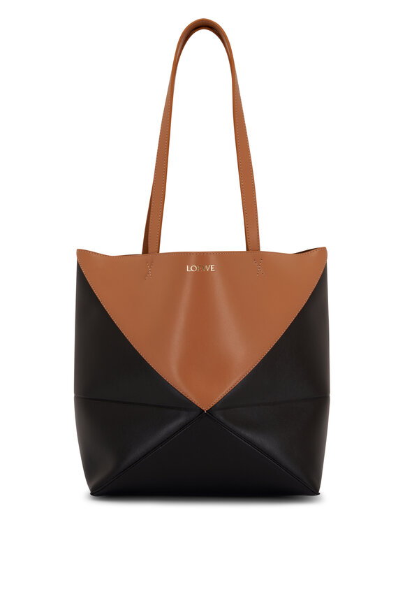 Loewe - Anagram-logo Leather-Trim Raffia Basket Bag - Womens - Tan Multi