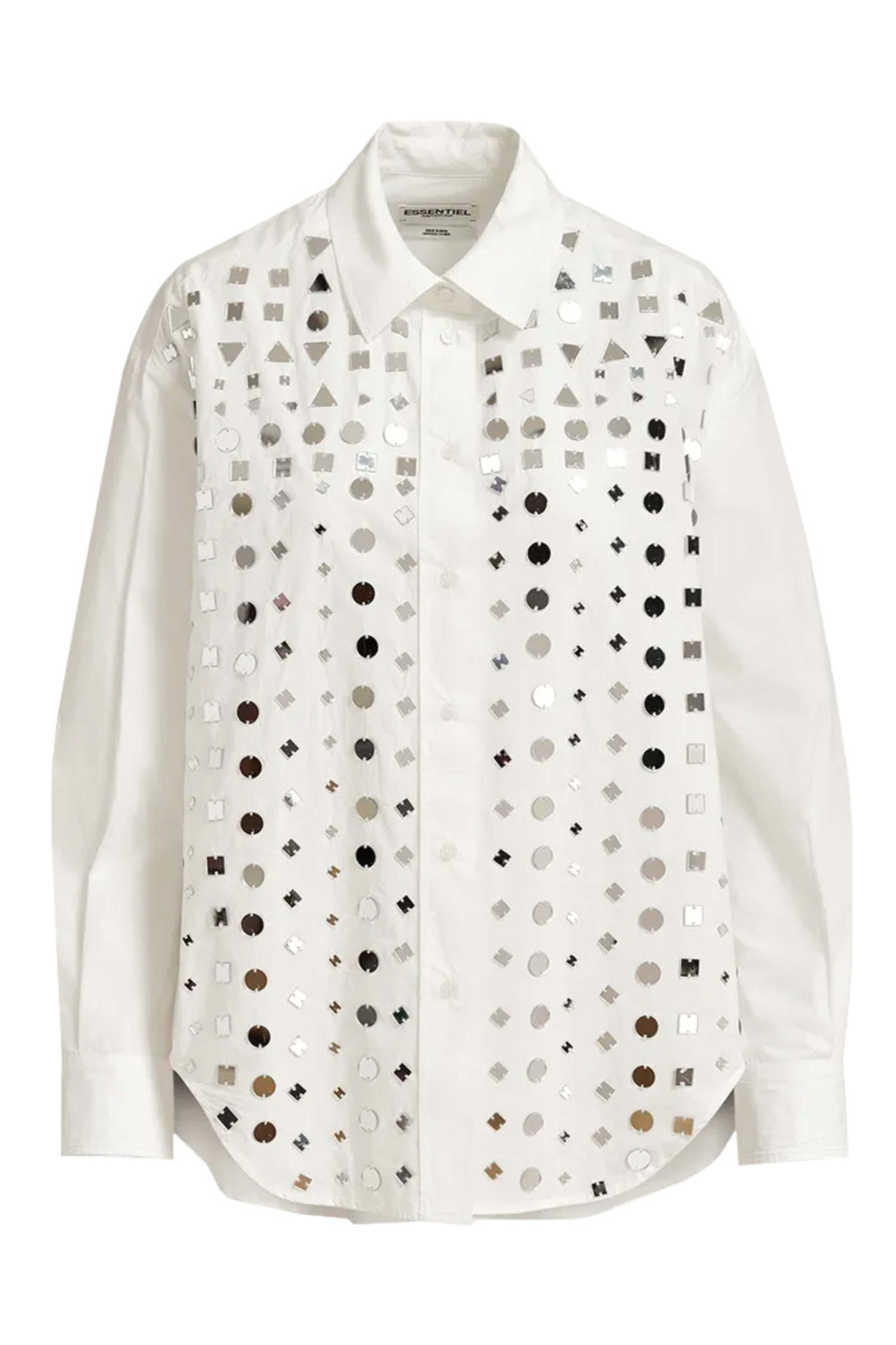 Essentiel Antwerp - Off White Efirework Mirror Shirt