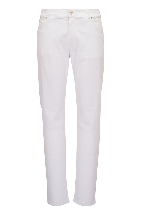 Marco Pescarolo - White Classic Denim Five Pocket Pant