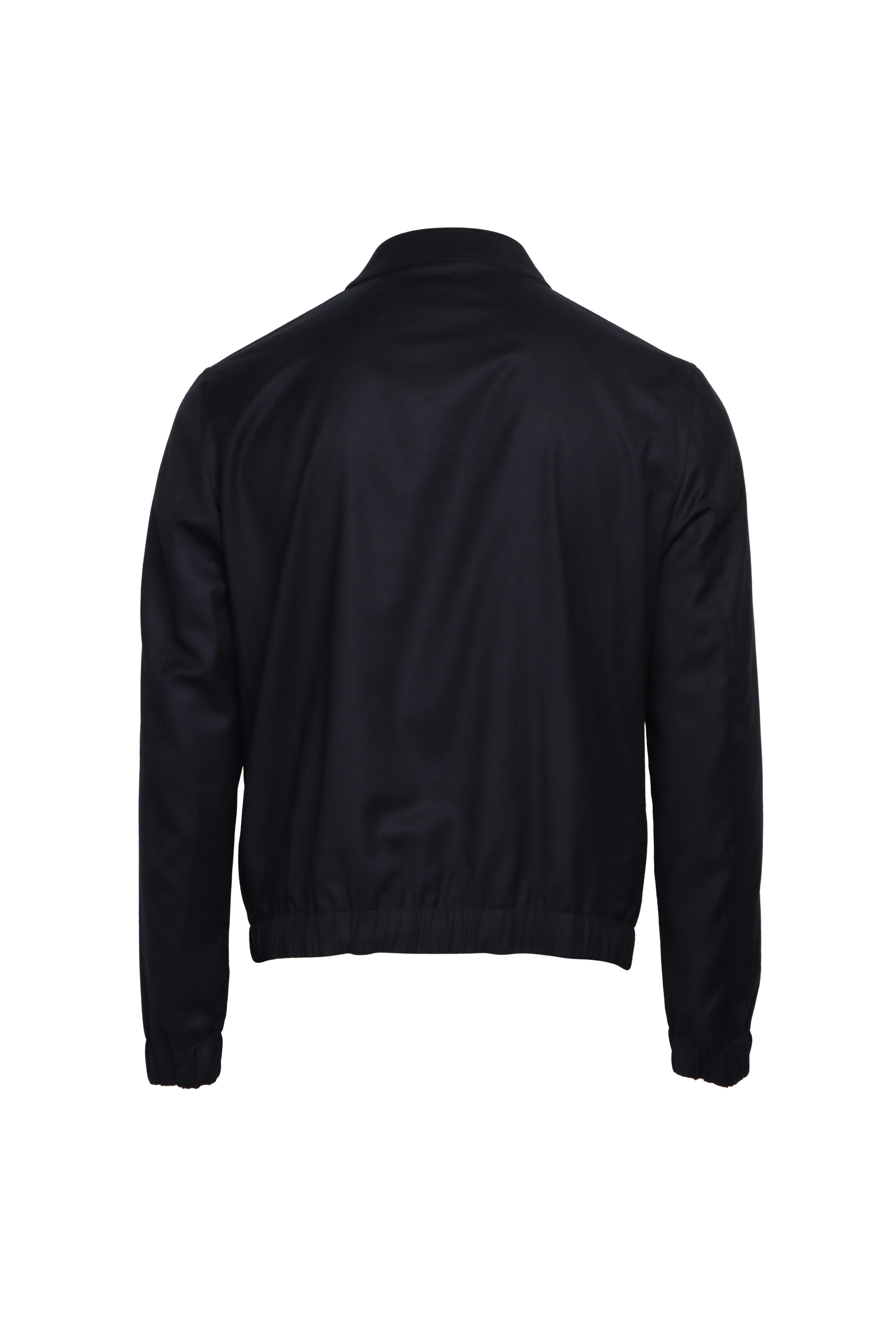 Maurizio Baldassari - Dark Navy Full Zip Bomber Jacket