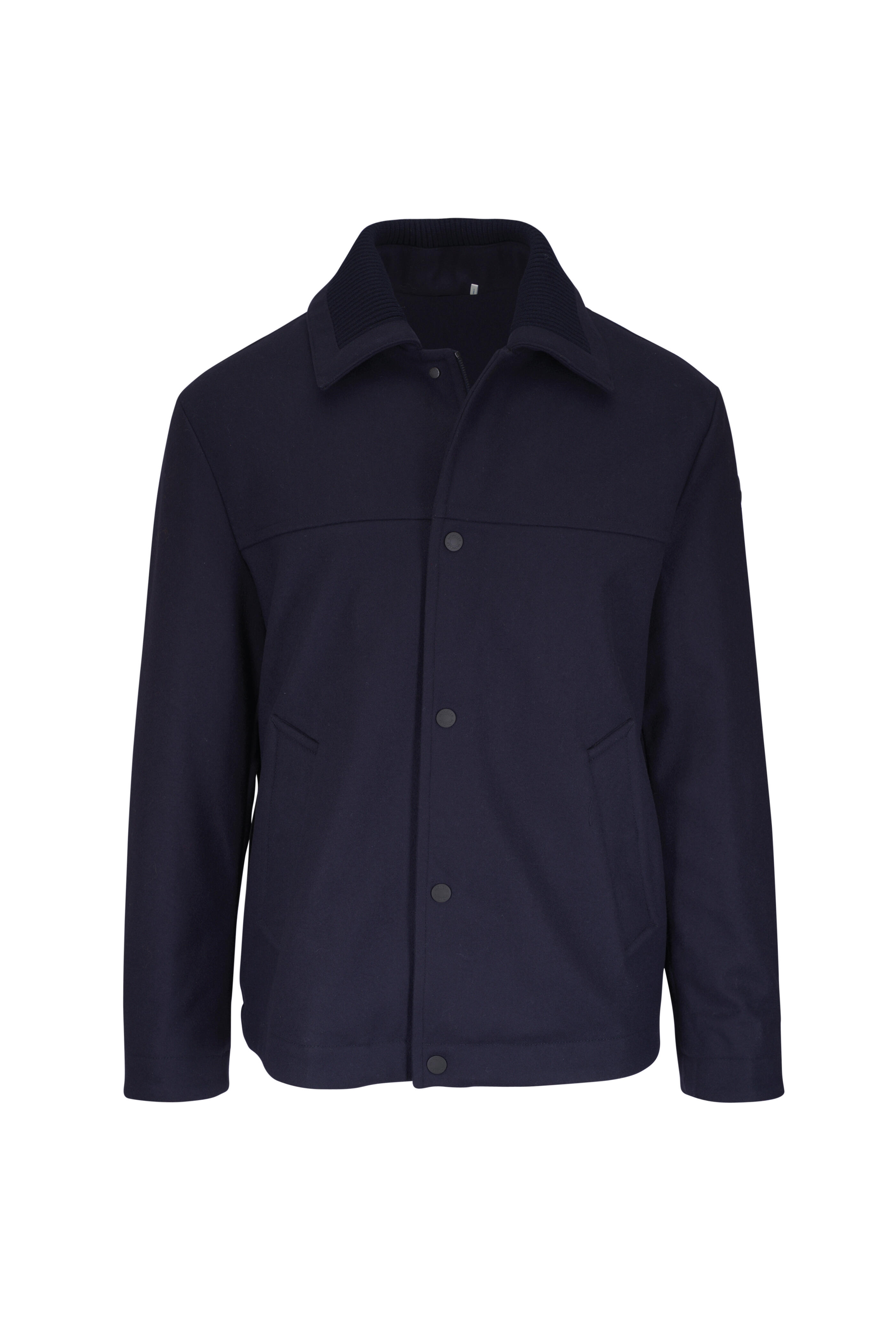 Moncler - Emilion Navy Blue Short Down Jacket