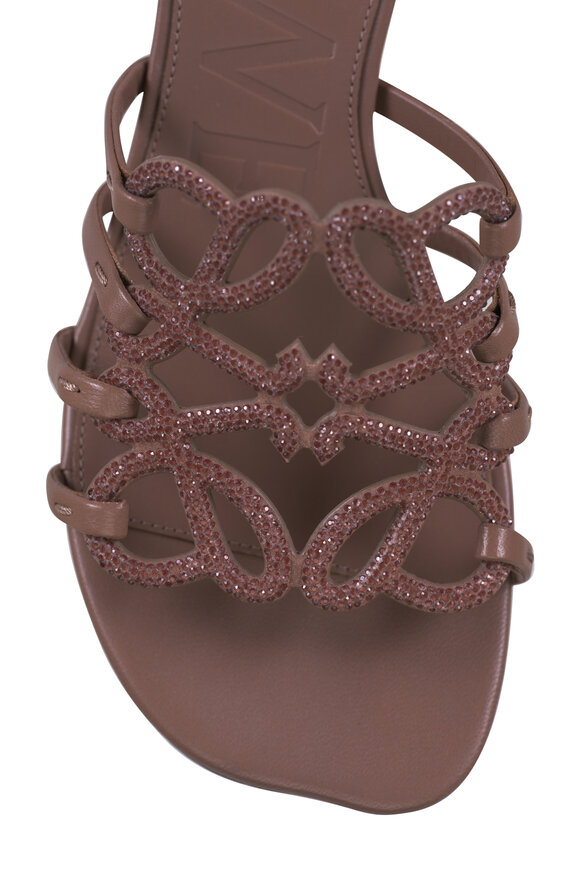Loewe Petal Light Taupe Anagram Slide, 45mm - view 5