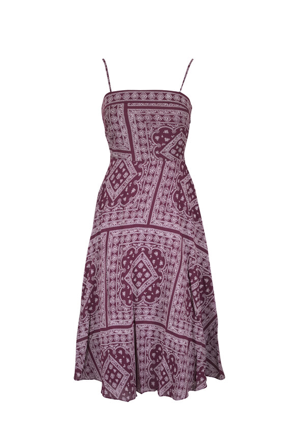 Veronica Beard Kitt Raisin & Dove Midi Dress - view 1