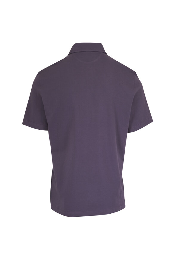 Brunello Cucinelli Purple Cotton Polo - view 2