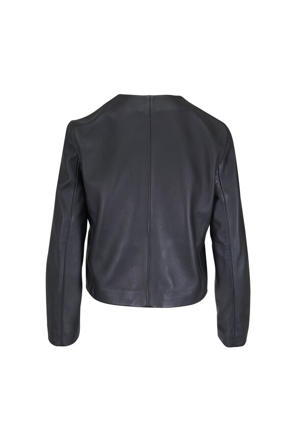 Nili Lotan Ophelie Black Leather Jacket - view 3