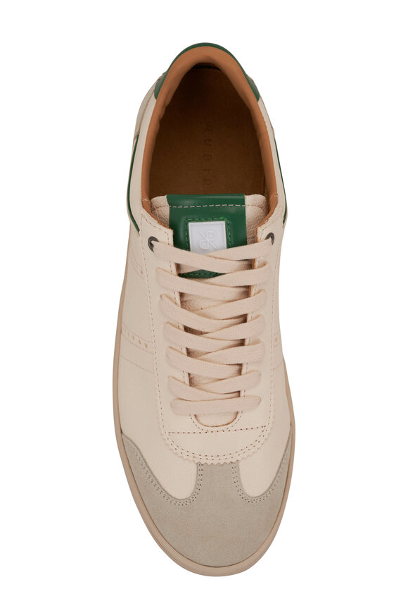 Rubirosa - Judy White & Green Low Stop Sneaker 