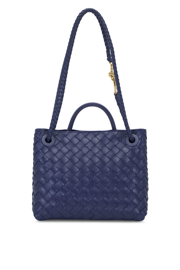 Bottega Veneta - Small Andiamo Duke Navy Leather Bag