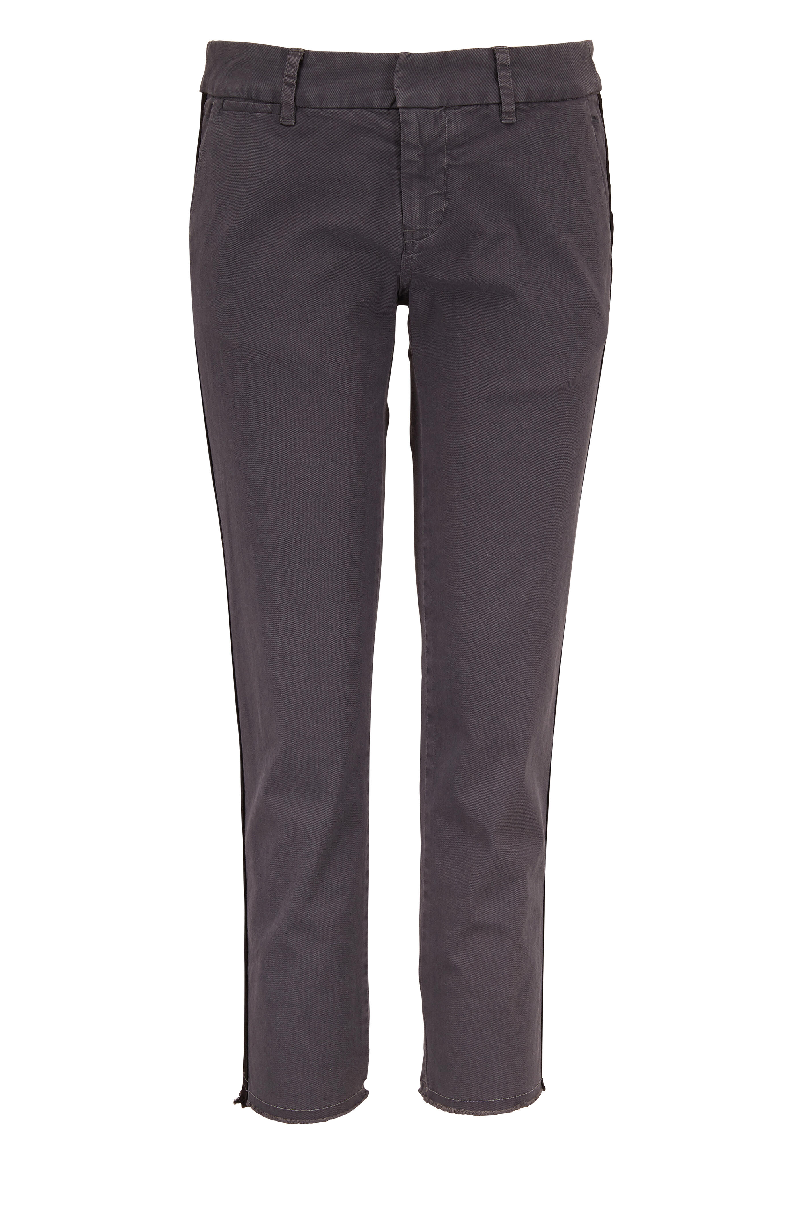 Nili Lotan - East Hampton Charcoal Side-Striped Pant
