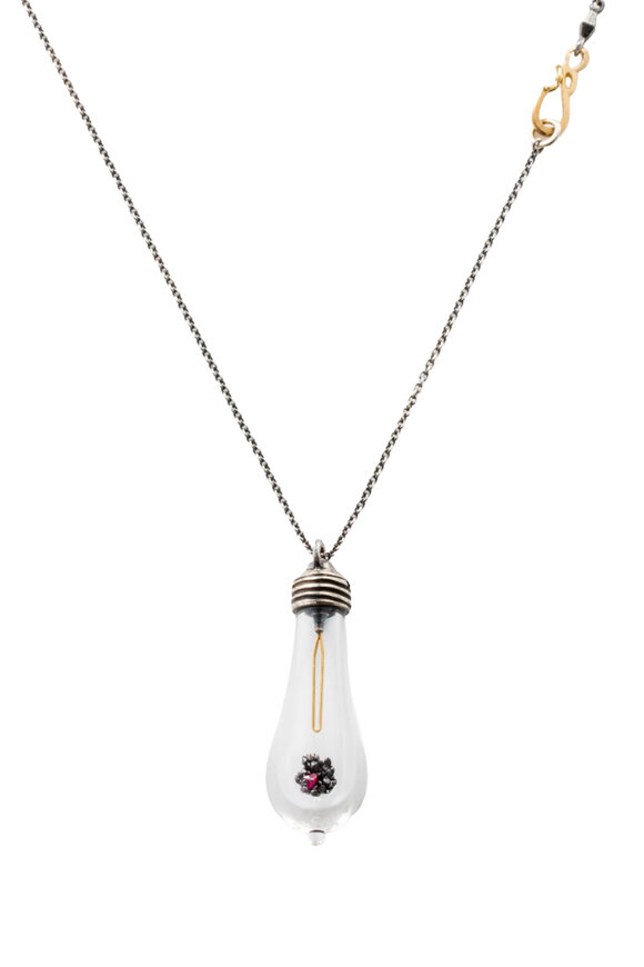 James Banks Sterling Silver Diamond Lightkeeper Necklace