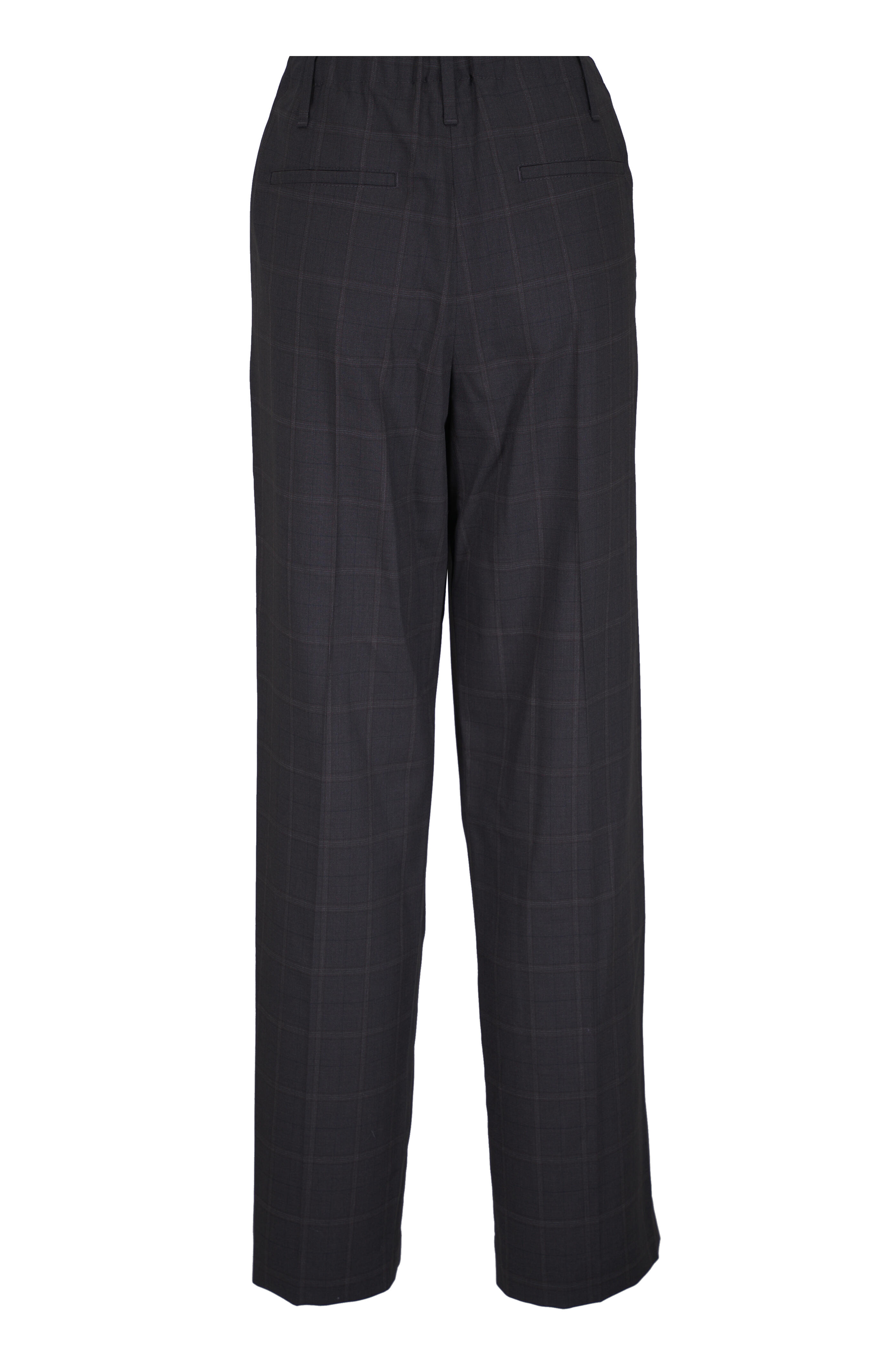 Brunello Cucinelli - Brown Check Fine Wool Pleated Pant