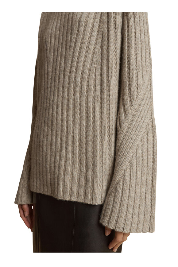 Khaite - Calvin Sepia Cashmere Sweater 