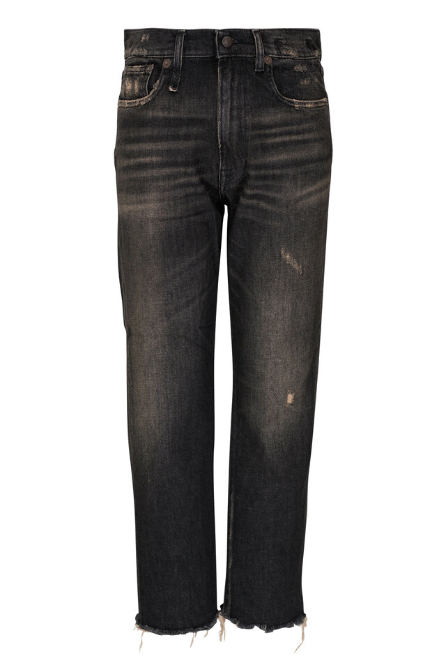 R13 - Crossover Leyton Black Five Pocket Jean | Mitchell Stores