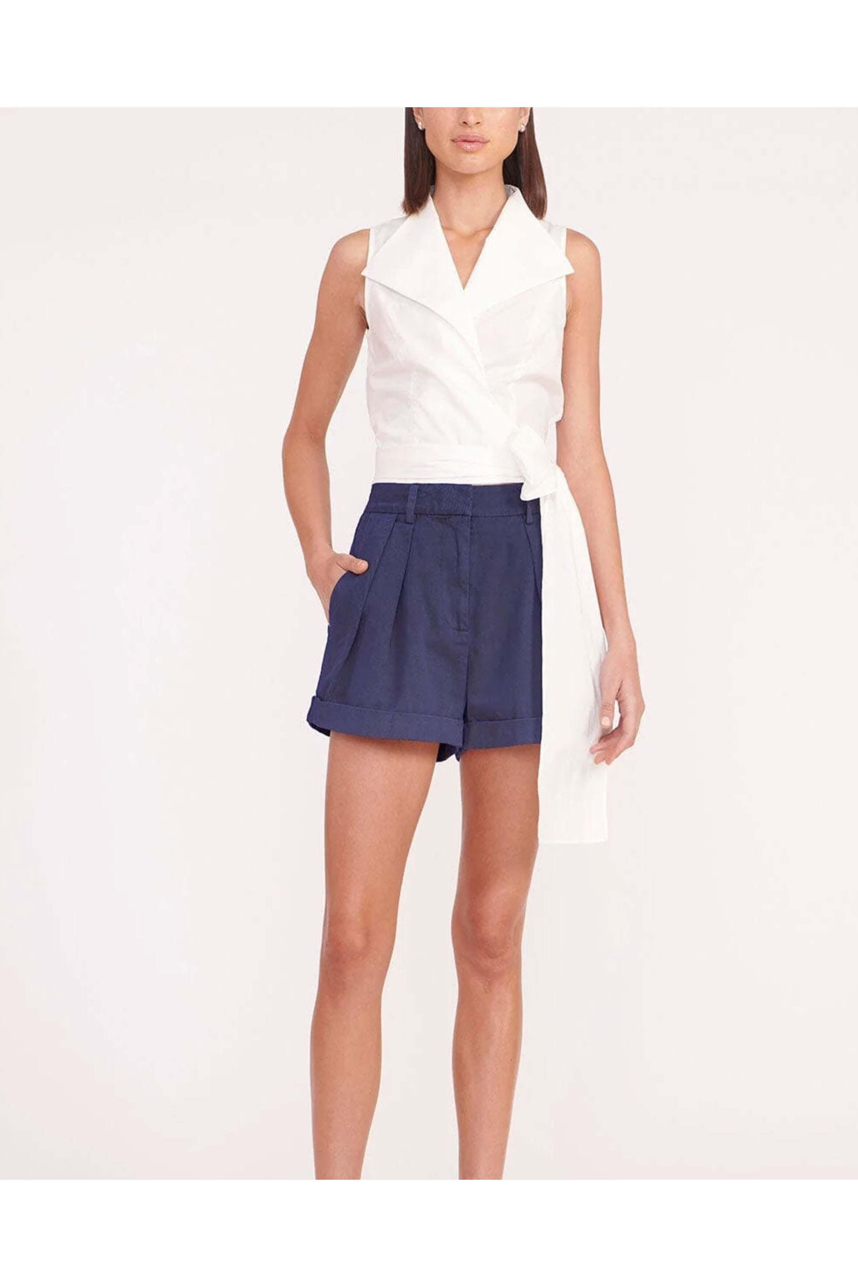 Staud - Navy Luisa Short