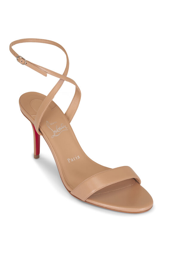 Christian Louboutin Loubigirl Blush Leather Heel Sandal, 85mm - view 1