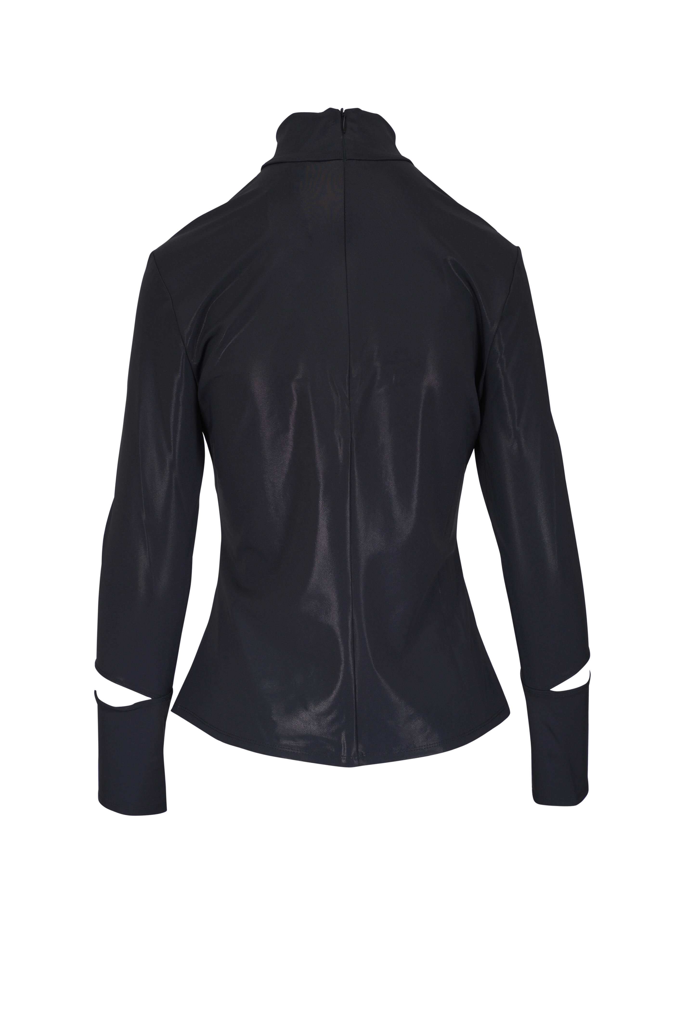 KZ_K Studio - Catarina Black Slash Neck Top