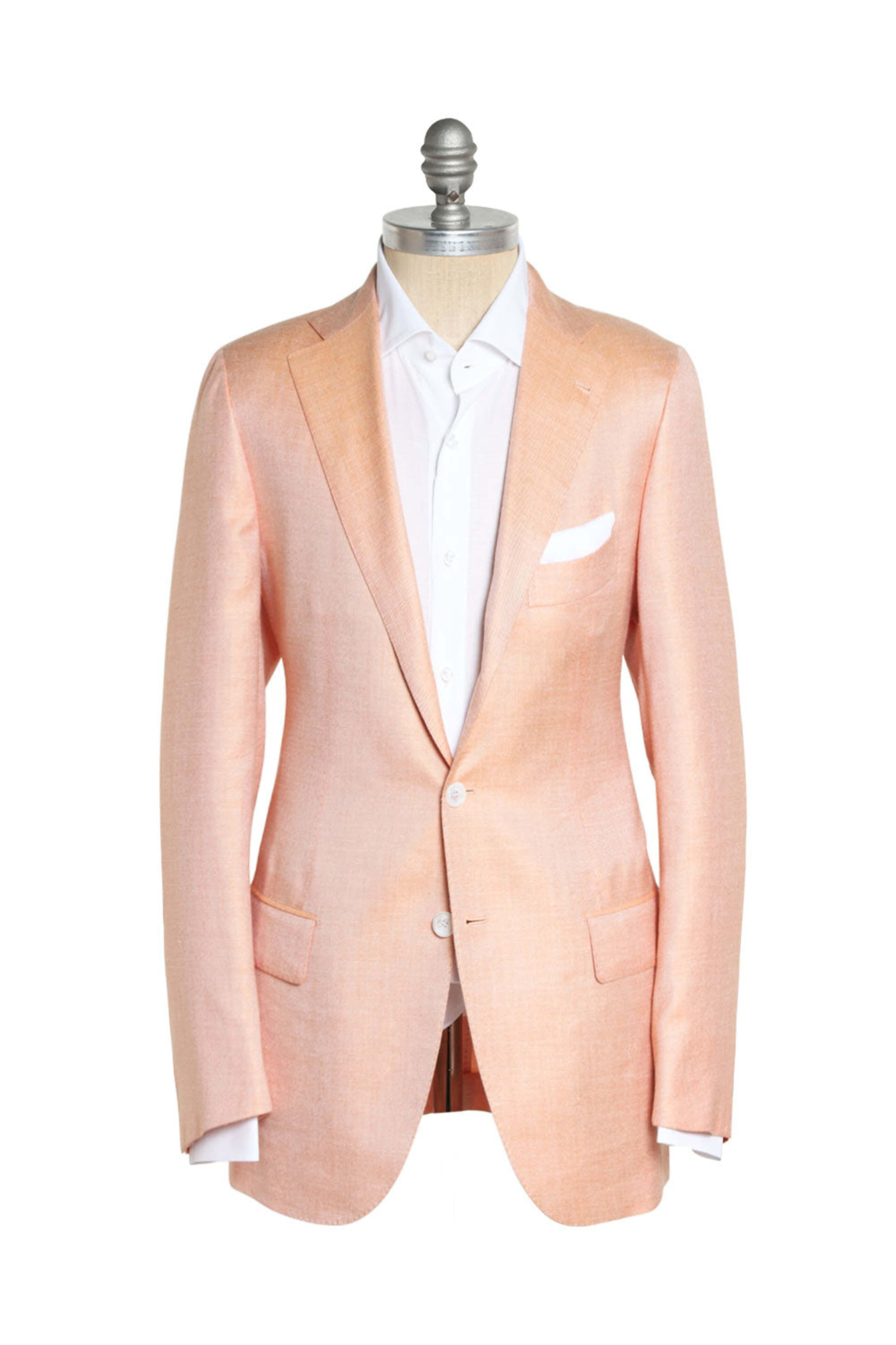 Cesare Attolini - Heathered Sunset Orange Cashmere Blend Sportcoat