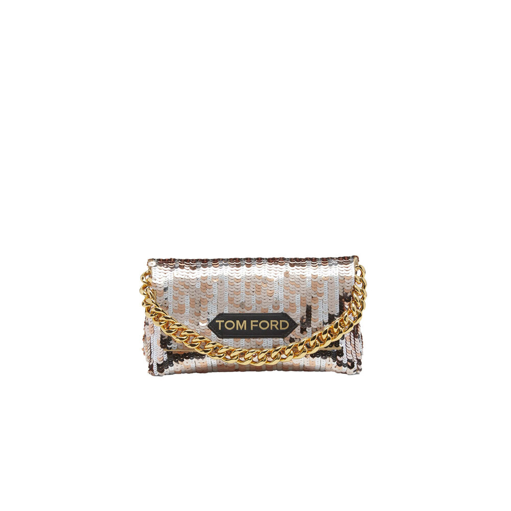 Tom Ford - Small Sequin Bag in Bronze | Mitchell Stores