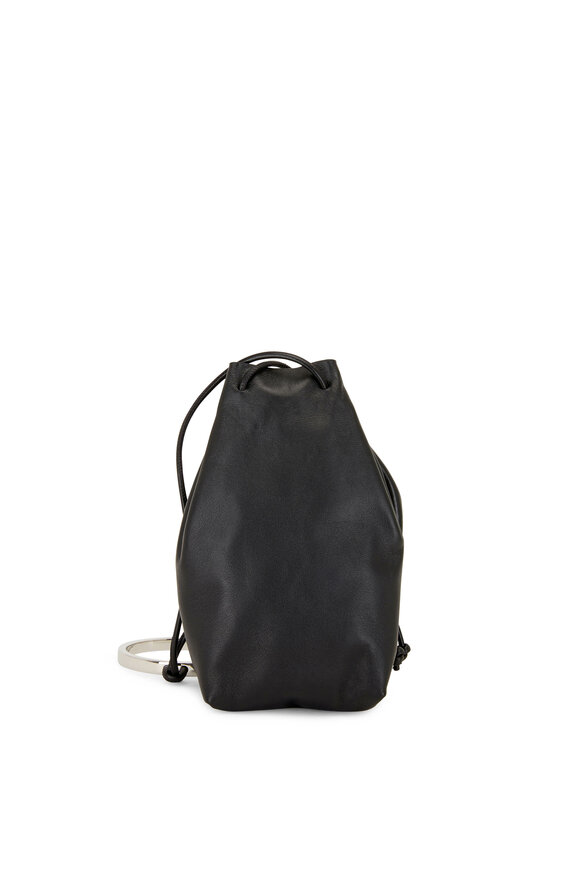Jil Sander - Black Leather Bracelet Handle Mini Bucket Bag