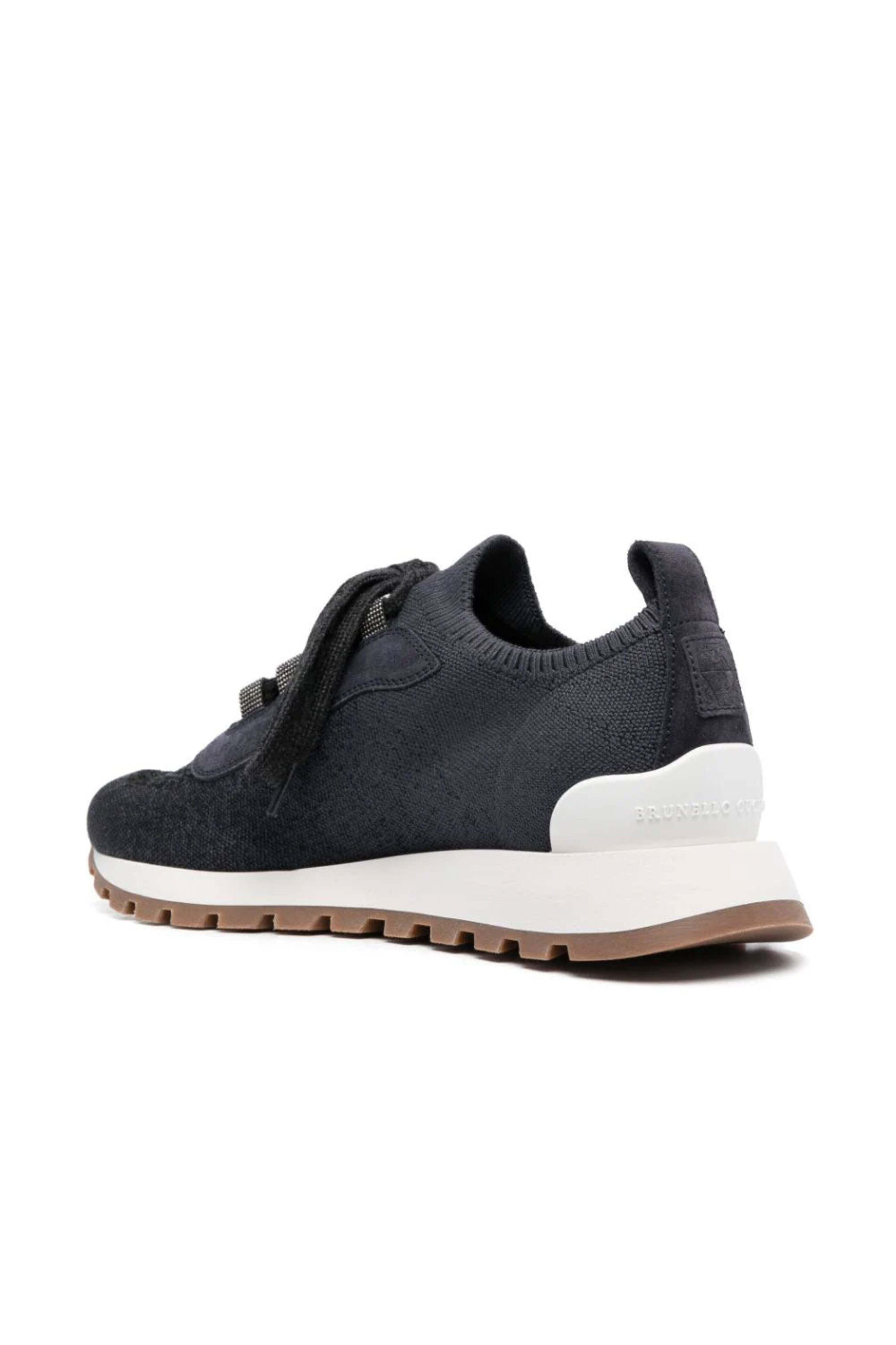 Brunello Cucinelli - Cotton Knit Runner in Night Sky