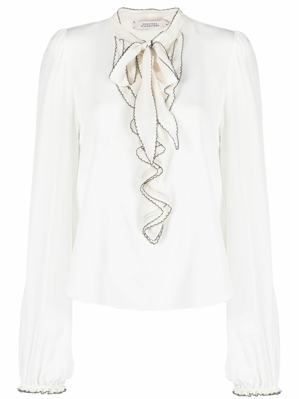 Dorothee Schumacher - Blooming Edge White Blouse