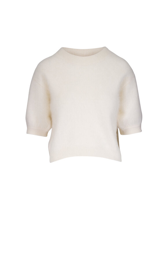 Lisa Yang - Juniper Cream Brushed Cashmere Sweater