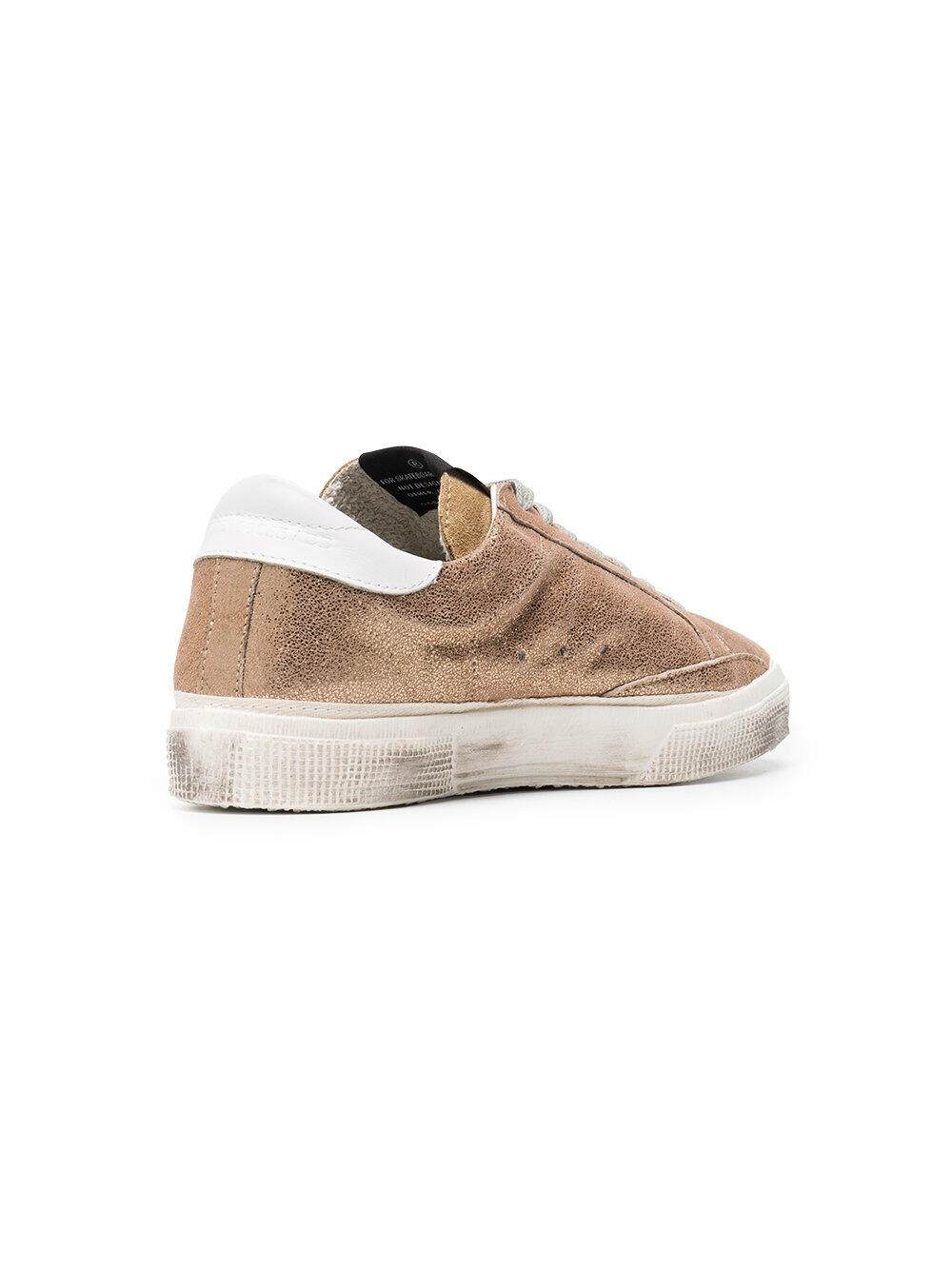 Golden Goose - Women's Superstar Gold Crackled Leather Sneaker