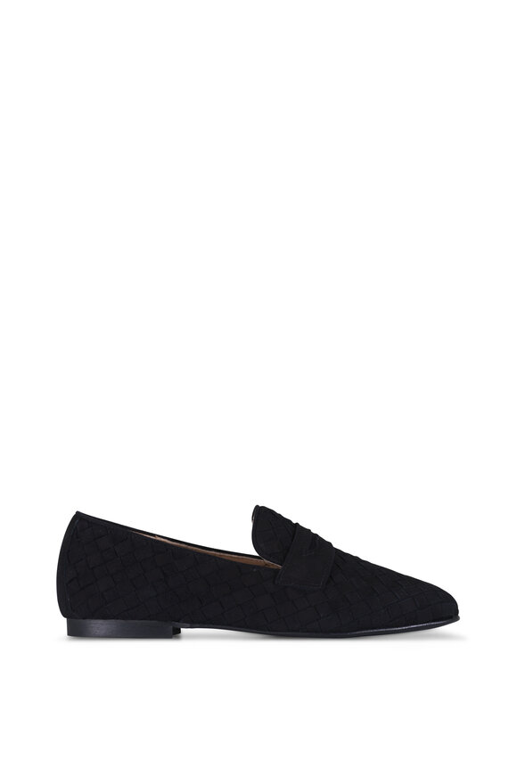 Ron White Maddie Black Suede Penny Loafer - view 3