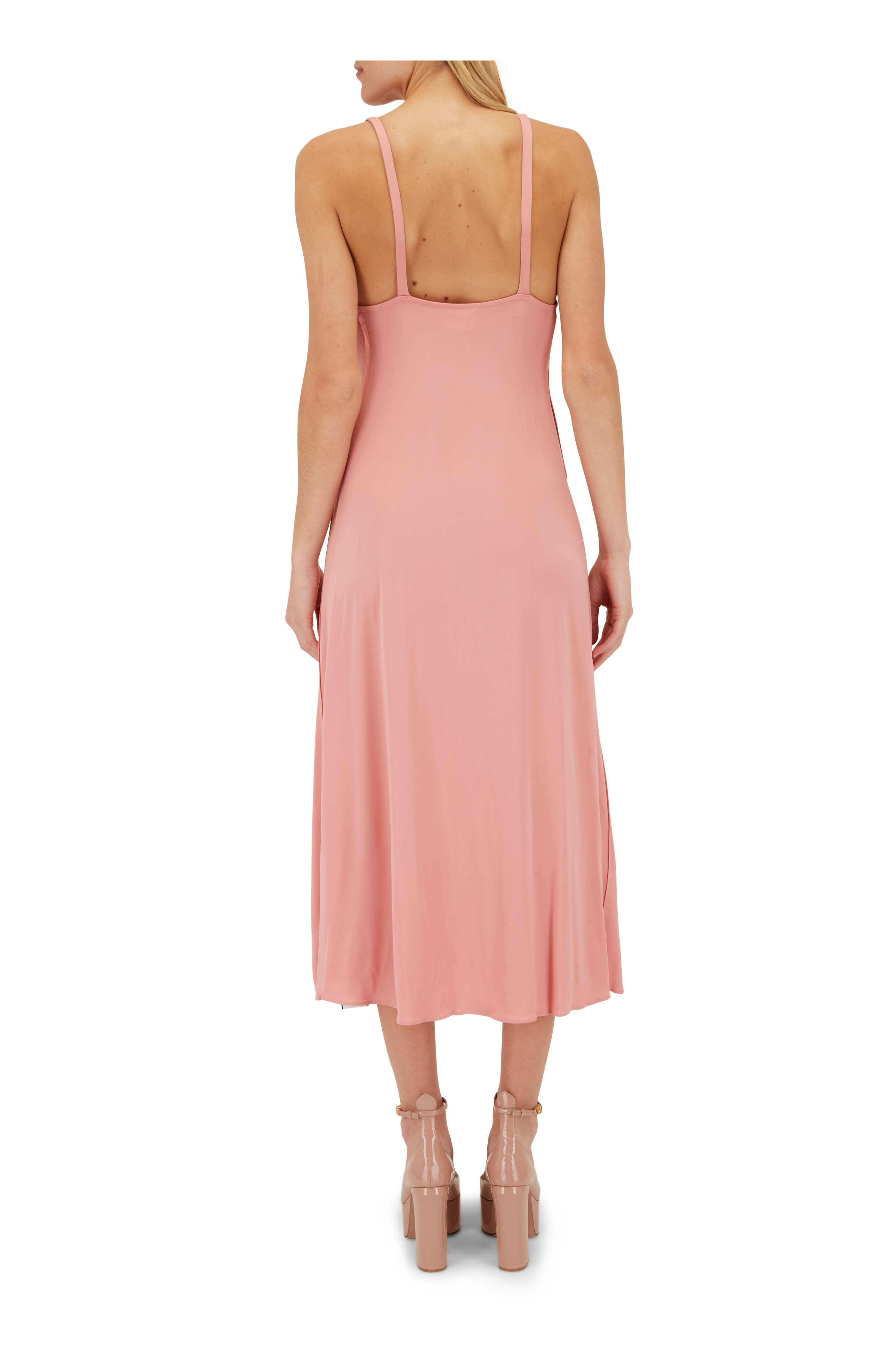 Khaite - Francine Salmon Sleeveless Dress