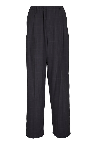 BRUNELLO CUCINELLI チェック柄 ガウチョパンツ USA4 uploading-1438527.jpg