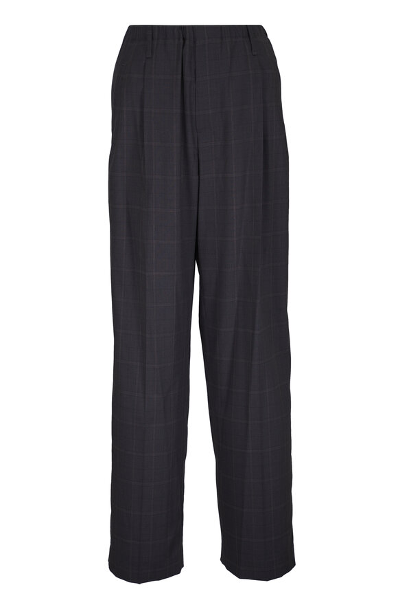美品 BRUNELLO CUCINELLI ワイドパンツ ダークグレー