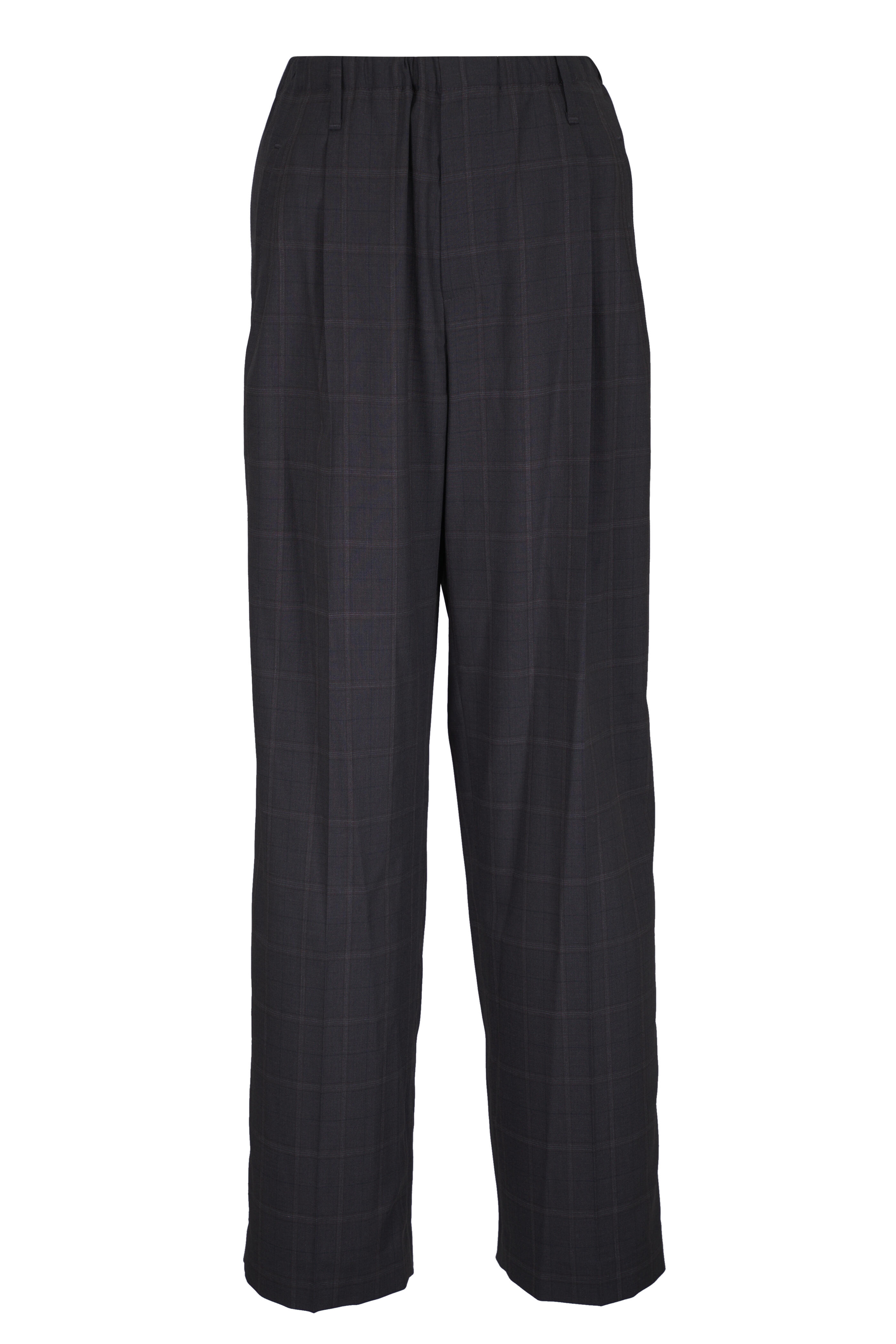 Brunello Cucinelli - Brown Check Fine Wool Pleated Pant