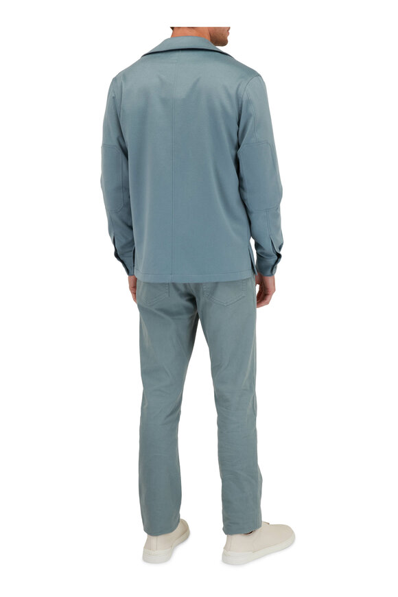 Zegna - Light Avio Blue Cashmere Overshirt 